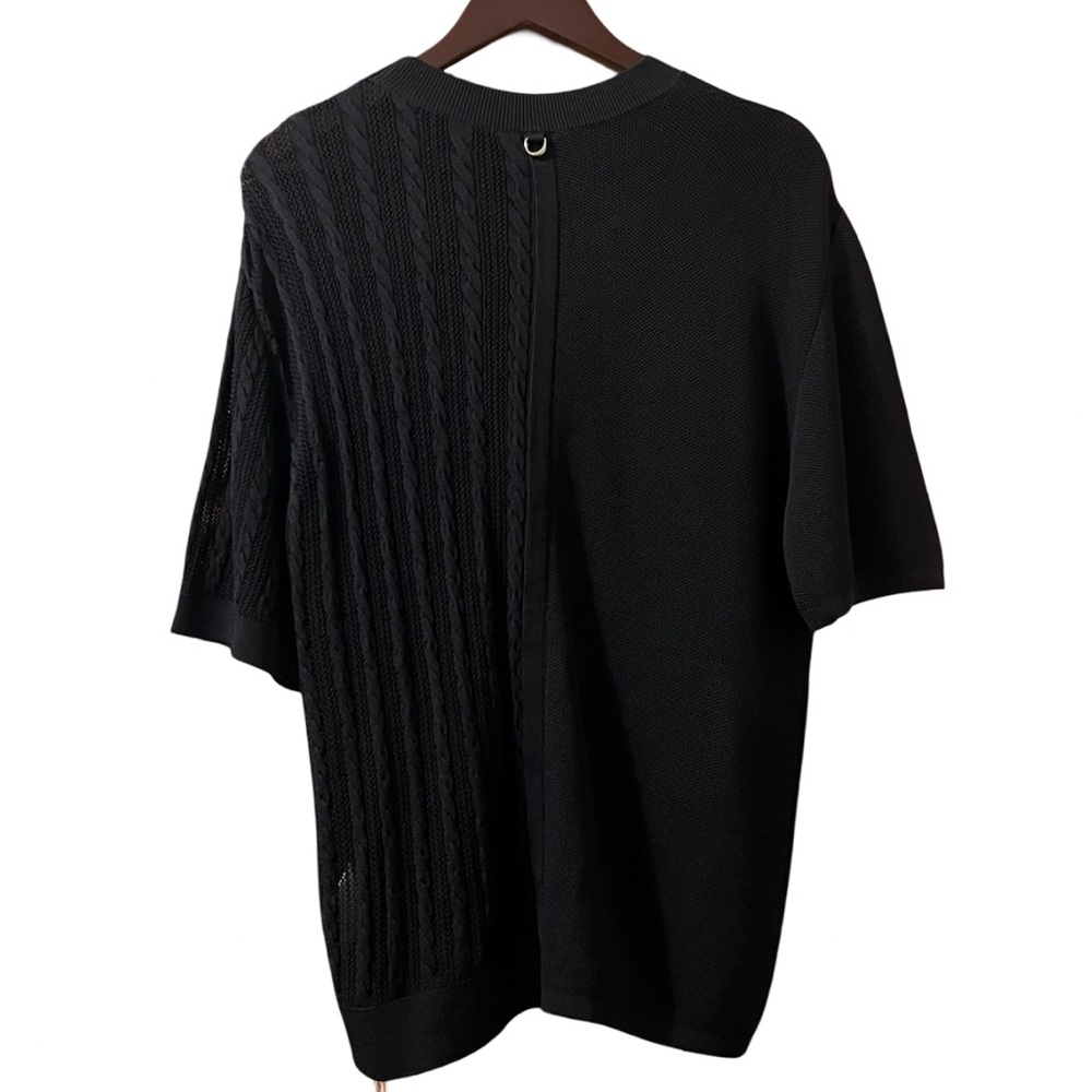Jacquemus Top Sheer Knit Short Sleeve Unisex Pullover Shirt Sz XS - Picture 3 of 10